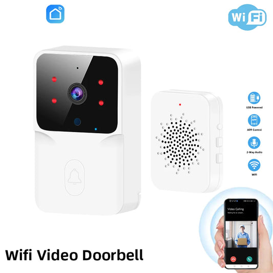 WiFi Video Doorbell — Wireless HD Camera, IR Alarm, Smart Home Intercom Security Doorbell