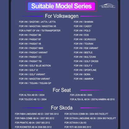 2DIN Android Car Radio for Volkswagen Golf 5/6, Polo, Passat B6/B7, CC, Skoda, Jetta - Multimedia, CarPlay, Wifi & GPS Navigation