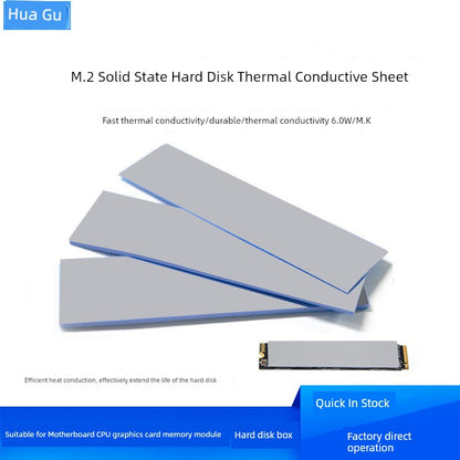 M.2 2280 SSD Silicone Thermal Pad & Grease – Heat-Conductive Cooling Sheet for CPU, GPU, Graphics Card & Phone Screens