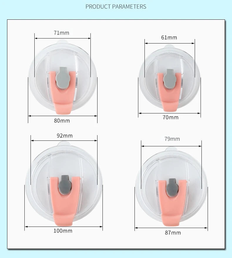 Y-Sealing Cup Lid — 12/16/20/30oz Spill-Proof Replacement for Ozark Trail, RTIC & Yeti