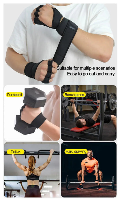 Men & Women Training Workout Gloves – Weightlifting Gym Fitness Hand & Wrist Protection Gloves