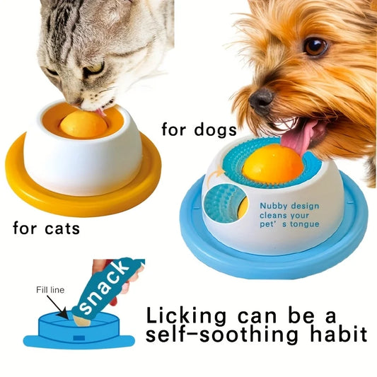 Pet Lick Mat Slow Feeder – Yogurt Licking Plate for Dogs & Cats, Interactive Snack Bowl, Promotes Dental Health
