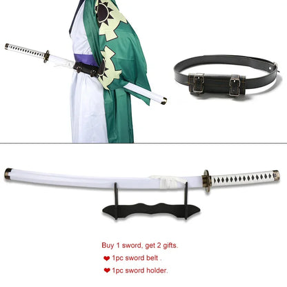 1:1 Roronoa Zoro Katana Wooden Toy Swords – Wado Ichimonji, Shusui, Enma Anime Cosplay Props & Collectible Weapons