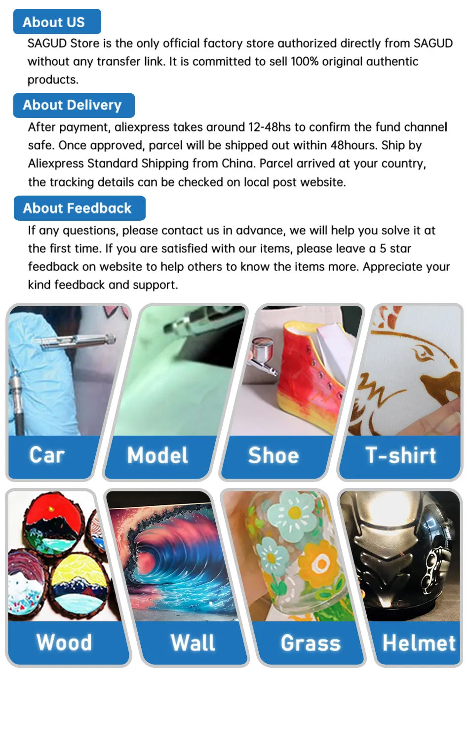 Airbrush Accessories Replacement Maintenance Tools for Any Airbrush Spray Gun Needle Packing Nut & Valve Screw Replace Parts Kit