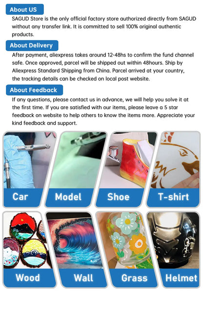 Airbrush Accessories Replacement Maintenance Tools for Any Airbrush Spray Gun Needle Packing Nut & Valve Screw Replace Parts Kit