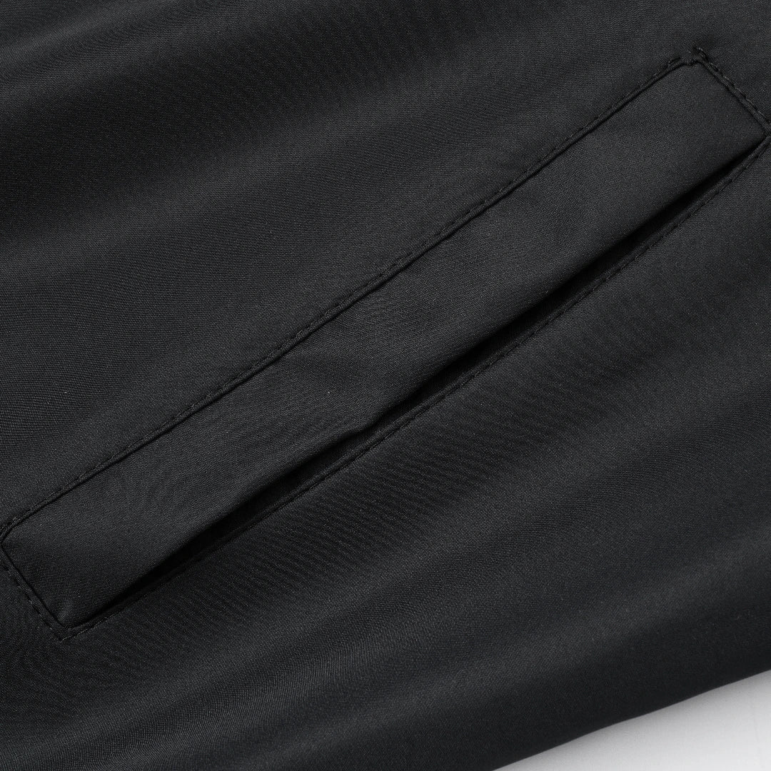 2024 Men's Spring Autumn Jacket – Short Loose Baseball Collar, Solid Color, Business Casual Thin Coat