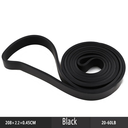 Natural Rubber Resistance Band — 41"/208cm Fitness, Bodybuilding & Yoga Pull-Up Belt