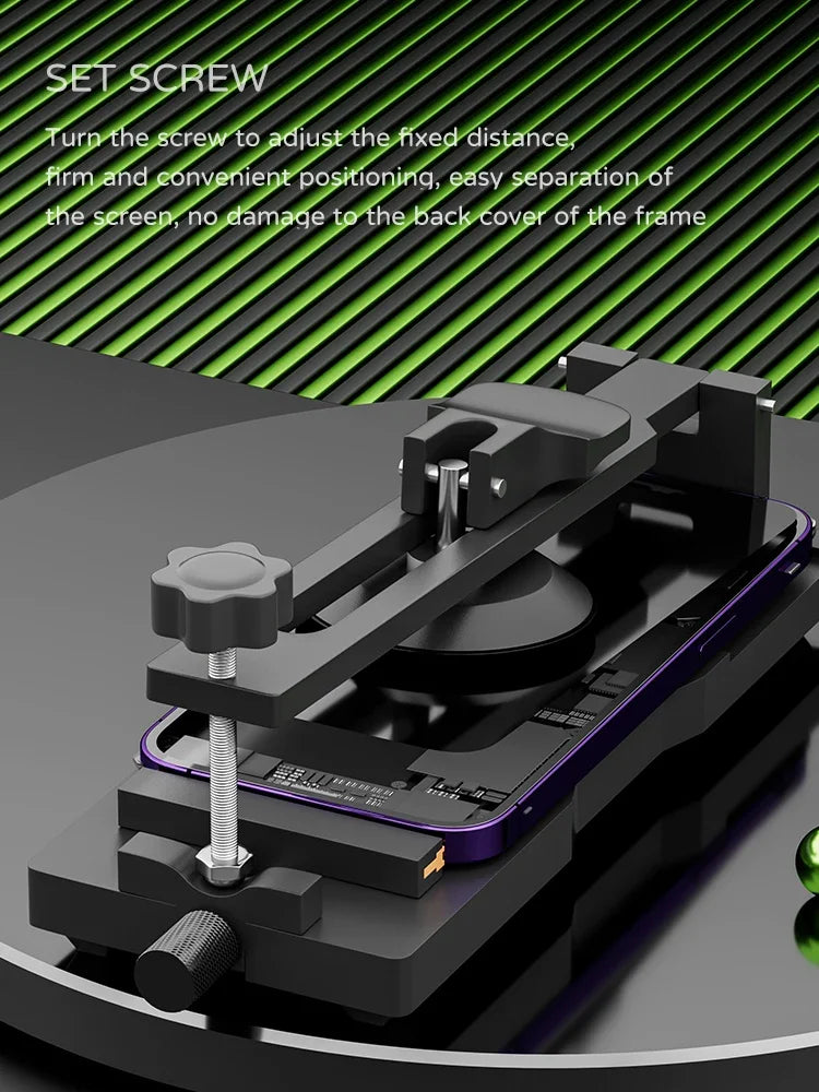 iFixes iCF6 Mobile Phone Screen Opening Fixture — Portable Adjustable LCD Clamp with Strong Suction Cup