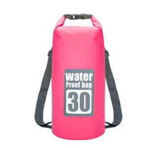 Outdoor PVC Waterproof Dry Bag – 5L/10L/15L/20L/30L Storage Sack for Canoe, Kayak, Rafting, Swimming & Travel