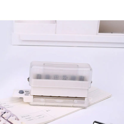 New 6-Hole Puncher: A4/A5/B5 Loose Leaf Paper Standard Hole Punch for DIY Office Binding - Office and School Supplies
