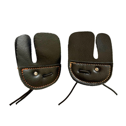Archery Cowhide Leather Finger Tab – Protective Gear for Recurve Bow