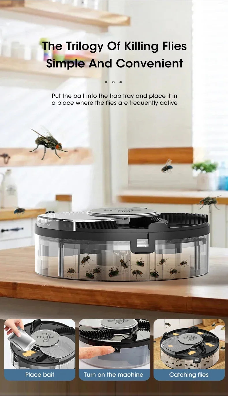 USB Electric Fly Trap — Automatic Insect Catcher & Pest Control Device for Flies