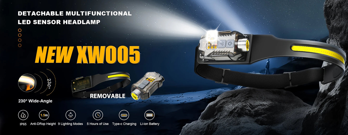 High-Power LED EDC Flashlight – Rechargeable Pocket Torch with RGB, Magnet & Clip for Camping & Fishing