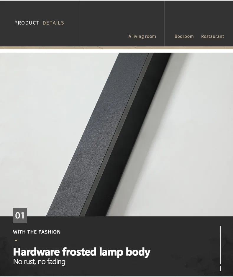 Waterproof Outdoor Wall Light – LED Garden Lamp, Modern Nordic Style for Living Room & TV Background, IP65, 110/220V Wall Washer