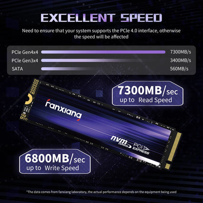 Fanxiang S500Pro/S880 M.2 SSD – 3500MB/s & 7300MB/s PCIe 3.0/4.0 NVMe Internal Solid State Drive (512GB, 1TB, 2TB, 4TB) for Laptop & PC