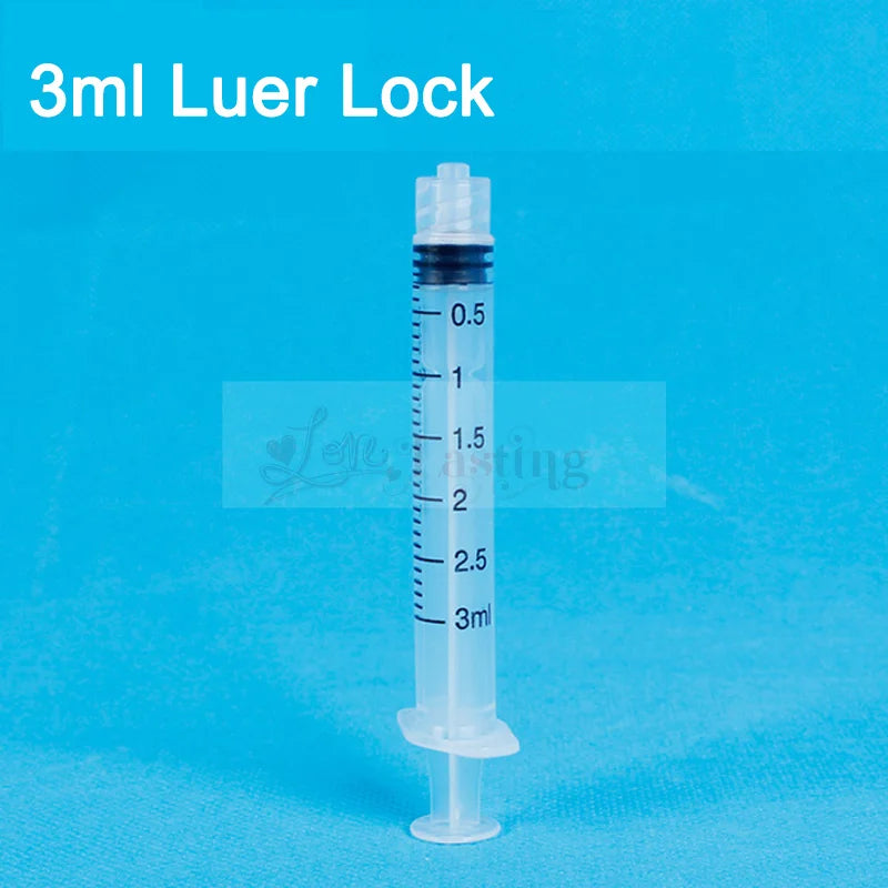 20PCS Plastic Luer Lock Syringes – 1ML/5ML/10ML Disposable Sampler Inj ...