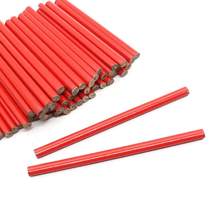 10pcs Carpenter's Pencil Thick Core Black Pen - Special Marking DIY Tool with Scale, Stationery for Carpenter Projects