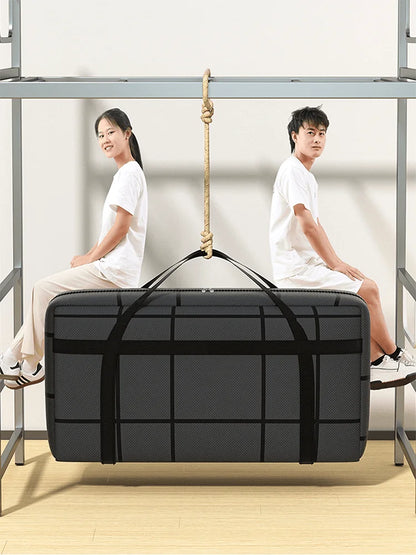 Large Capacity Black Storage Bag: Super Load-Bearing, Dustproof, Moisture-Proof with Zipper - 1PC