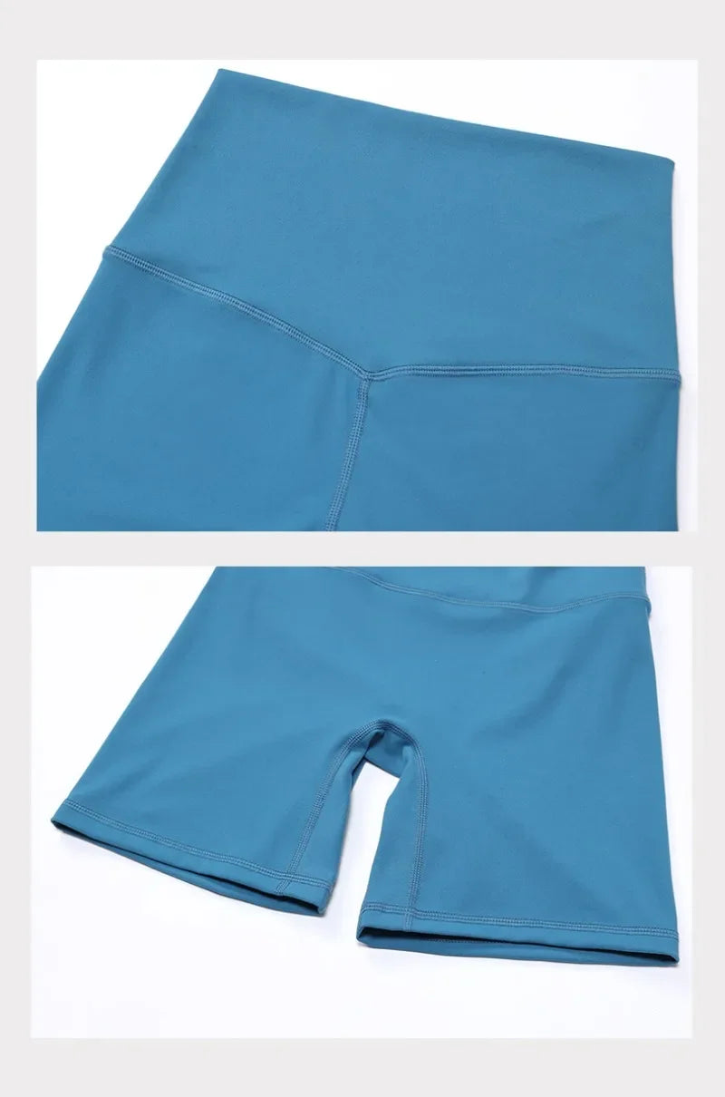 Women's Seamless Yoga Set — Quick-Dry Backless Bra & Booty-Lifting Shorts for Running, Gym & Fitness Workouts