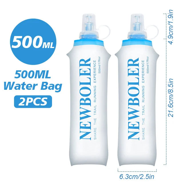 NEWBOLER Outdoor Sport Water Bladder — 1.5L/2L/3L TPU Soft Flask for Camping, Running & Biking
