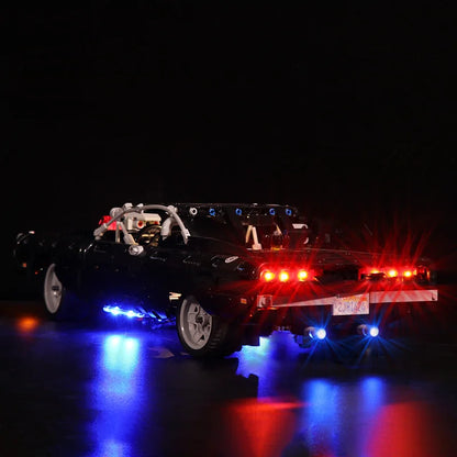 1077PCS Dodge Charger Racing Car Building Blocks – Fast and Furious Model, Assemble Bricks Toy for Kids, Boys & Adults Gifts