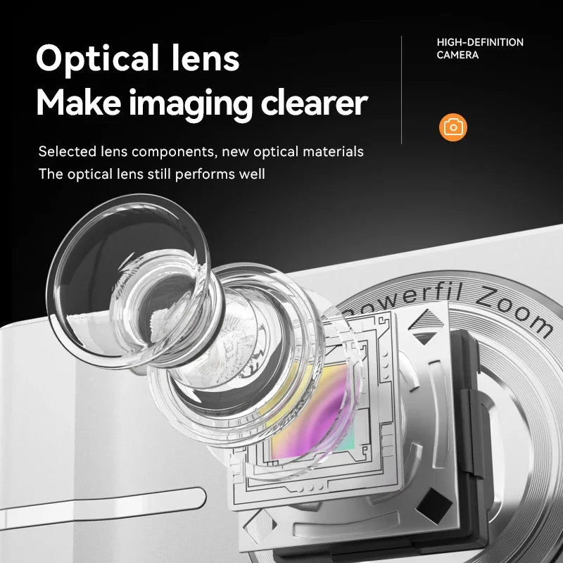 Xiaomi 4K Digital Camera – 50MP, 16X Zoom, Anti-Shake, Flash, Outdoor Student Video Recorder