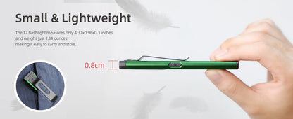 Warsun T7 LED Keychain Flashlight – 650Lm Mini Portable Torch with Magnet