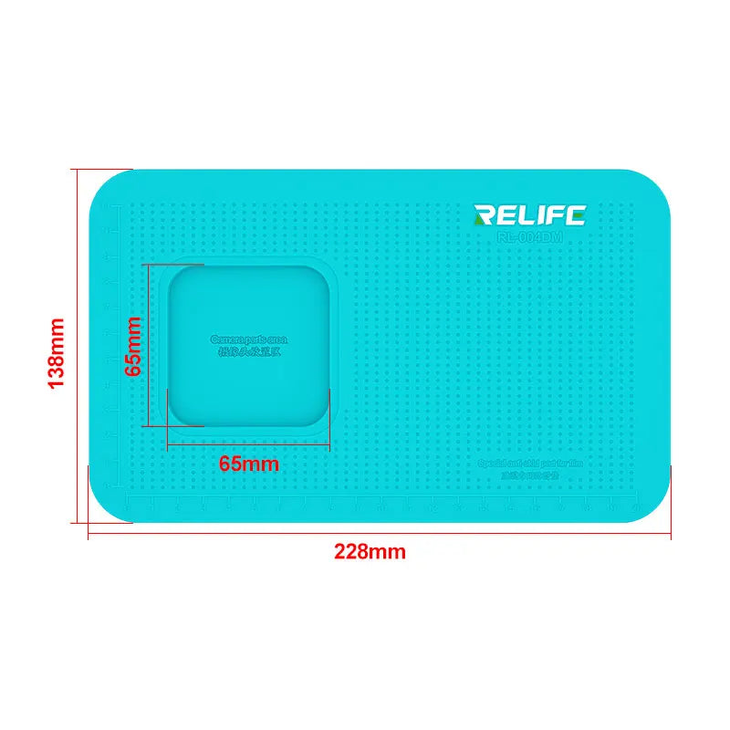 Relife RL-004DM Professional Anti-Slip Silicone Pad – Multi-Device Compatible Camera Protection and Repair Mat