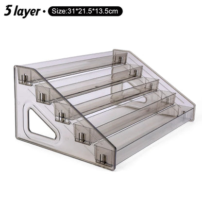 Acrylic Nail Polish Display Organizer – 3/4/5/6/7 Layer Clear Cosmetic & Jewelry Rack Holder