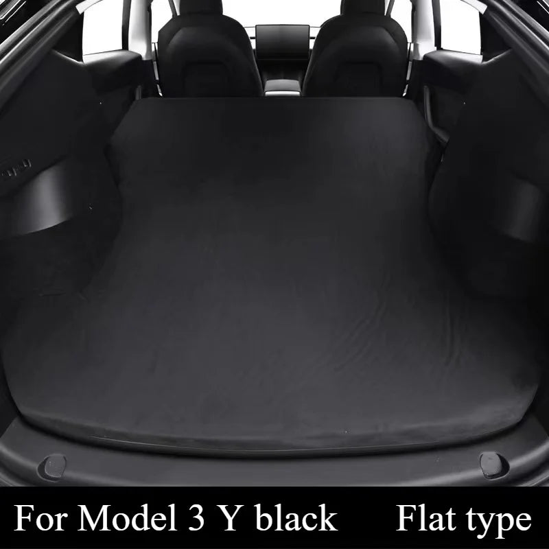 Tesla Model 3 & Model Y Inflatable Car Bed – Suede Fabric Travel Air Mattress for Camping (2017-2024)