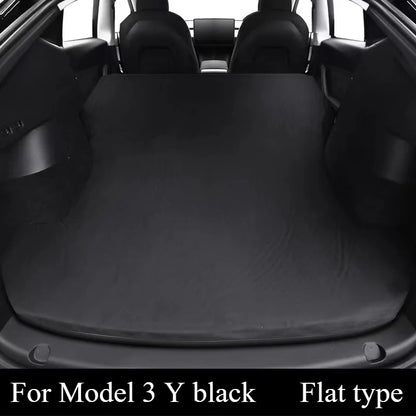 Tesla Model 3 & Model Y Inflatable Car Bed – Suede Fabric Travel Air Mattress for Camping (2017-2024)