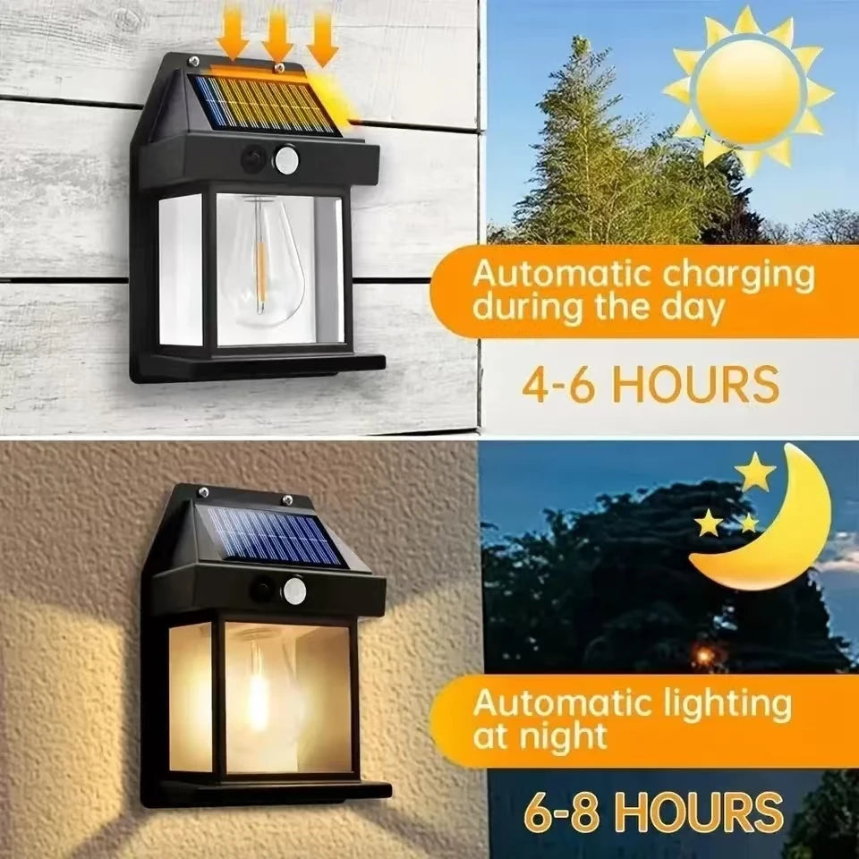 Powerful Outdoor Solar Lamp - Waterproof Solar-Powered Streetlight LED Lighting for Garden and External Decoration