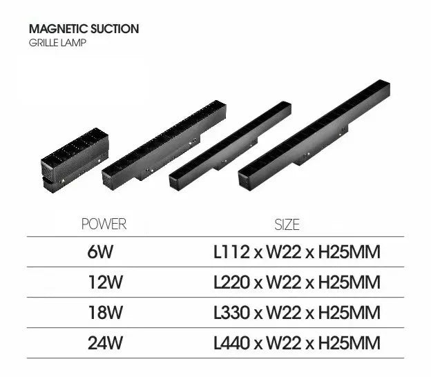 LED Magnetic Track Light Grille, Modern Embedded Flexible Linear Flood Lamp, DC48V Ceiling Spotlight for Indoor Living