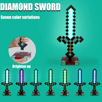 Minecraft Sword Night Light – Color-Changing Table Lamp, Game-Inspired Decorative Gift for Children