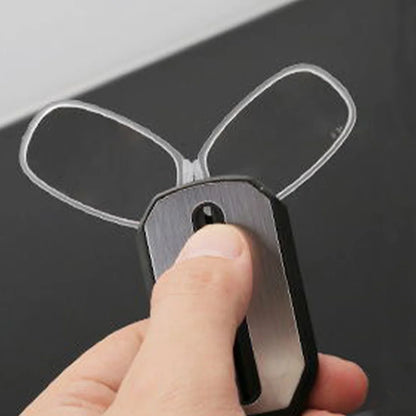 Clip-On Nose Reading Glasses – Ultralight Folding Mini Keychain for Men & Women +1.0 to +4.0