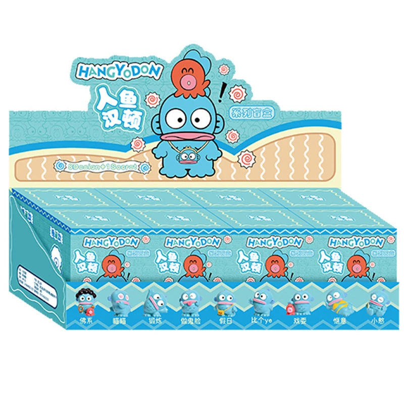 8PCS Mermaid Hangyodon Blind Box – Big Mouth Fish Anime Figures for Desktop Decoration & Student Surprise Gift