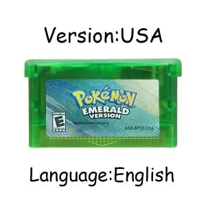 GBA Pokémon 32-Bit Game Cartridges – Emerald, FireRed, LeafGreen, Ruby & Sapphire, Multi-Language