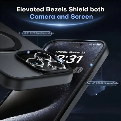 Luxury Magnetic Armor Case — Shockproof Wireless Charging Cover for iPhone 11–17 Pro/Max/Air