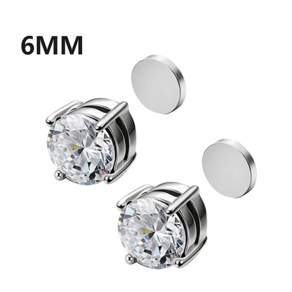 Fashion Magnetic Clip Ear Studs - Non-Piercing Fake Earrings for Men & Women, Jewelry Gift