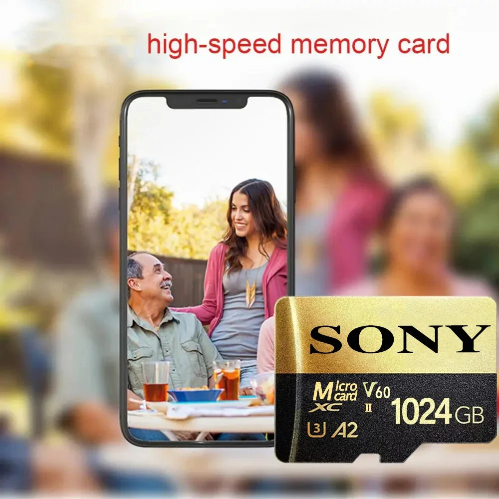 SONY High-Speed Micro SD Card – 128GB, 64GB, 256GB, 512GB, 1TB Memory Card for Phone, Camera & Tablet PC