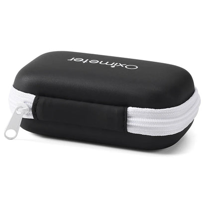 Hard EVA Portable SpO2 Finger Pulse Oximeter Carrying Case – Zipper Storage Bag for Earphones, Data Cable, and Travel