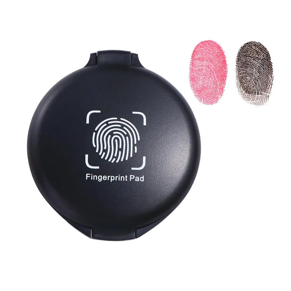 1PC Fingerprint Ink Pad – Thumbprint Ink Pad for Notary, ID Security, and Identification Cards – Fingerprint Kit Supplies