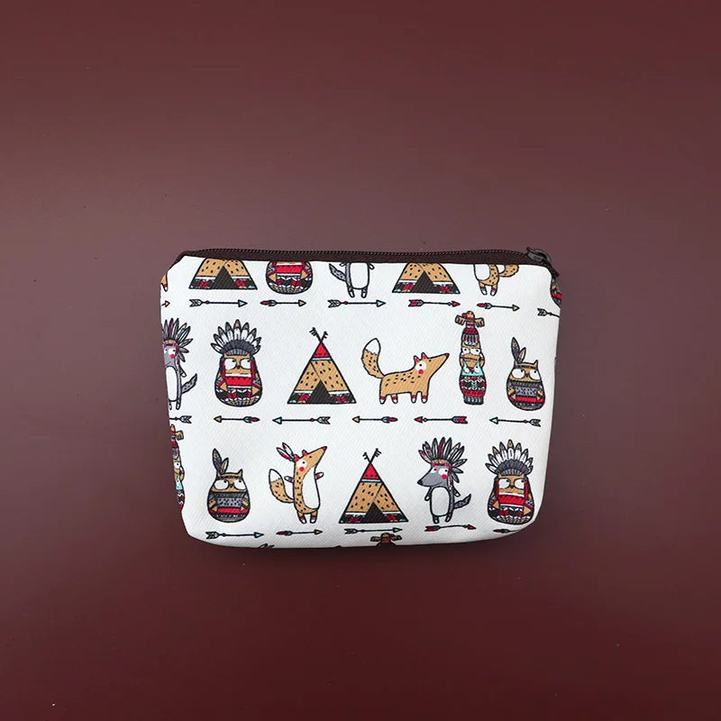 Snoopy Print Mini Coin Purse – Cute Wallet & Card Holder for Women, Girls & Kids, Small Cosmetic & ID Bag