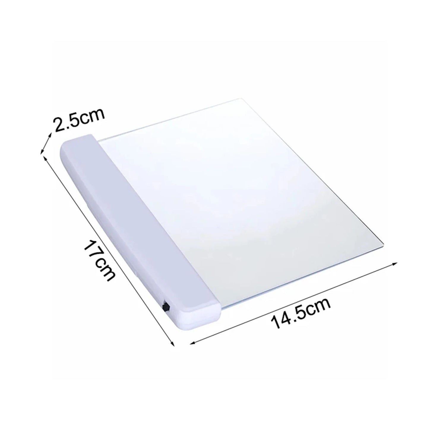 LED Flat Plate Panel Book Light - Portable Eye-Caring Bookmark for Night Vision Reading, Study, Car Travel
