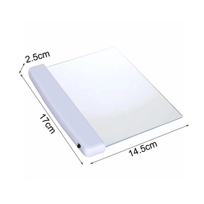 LED Flat Plate Panel Book Light - Portable Eye-Caring Bookmark for Night Vision Reading, Study, Car Travel