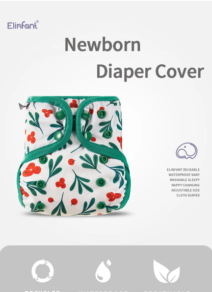 Kangobaby #My Soft Life# Reusable Baby Cloth Diaper Cover – Washable Newborn Nappies 0-3 Months