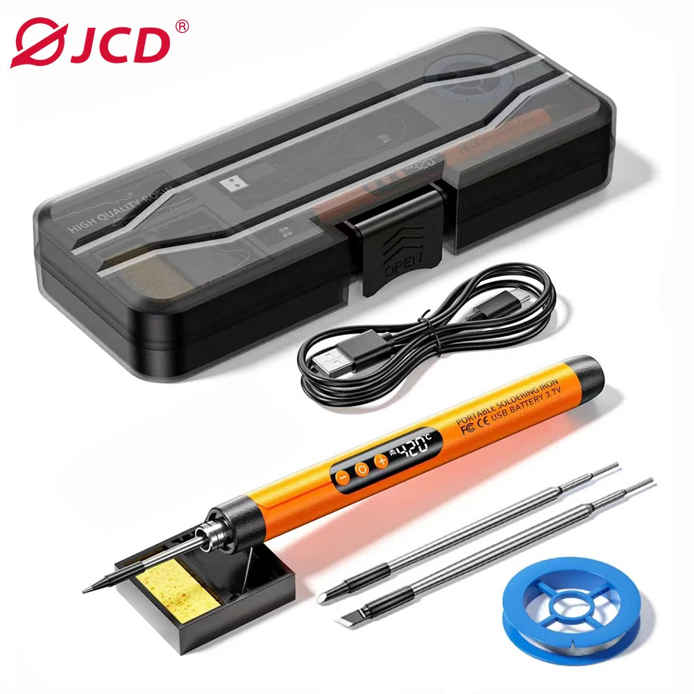 Multifunctional USB Electric Soldering Iron Kit – Adjustable 300–450℃ Digital Welding Tool Set