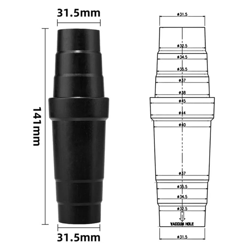 1/3pcs Vacuum Cleaner Attachment Adapters – Universal 31.5mm Hose Reducer for Power Tool/Sander Dust Extraction Connector