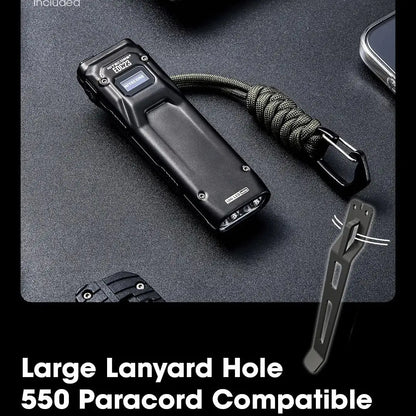 NITECORE EDC23 Tactical Flashlight – 2500LM Portable Emergency Work Light for Camping, Climbing & Outdoor Search