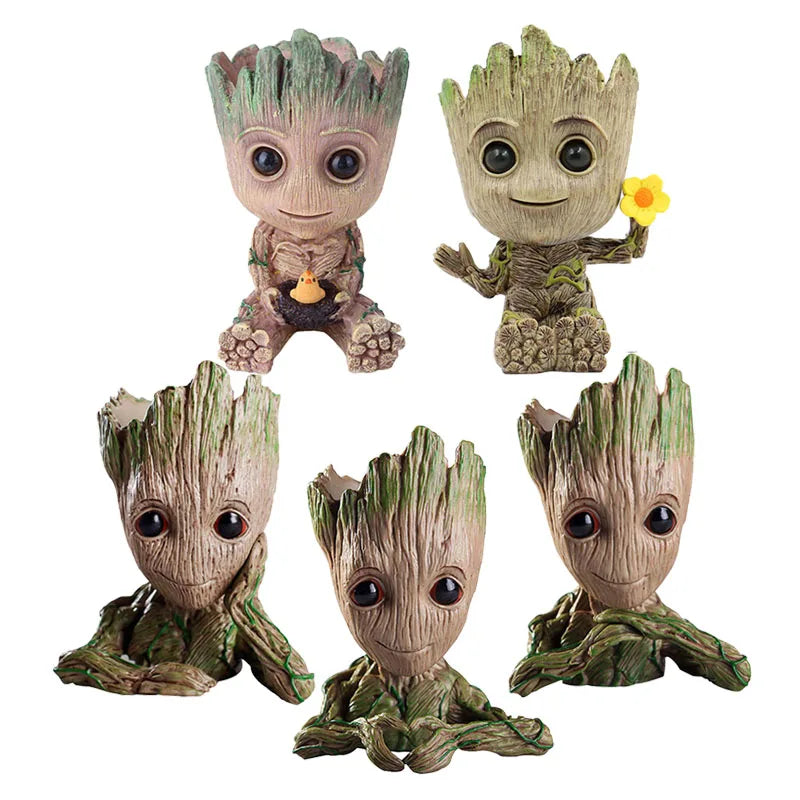 Groot Planter Flower Pot for Indoor Plants – Anime Figurine Ornament & Home Decor Gift